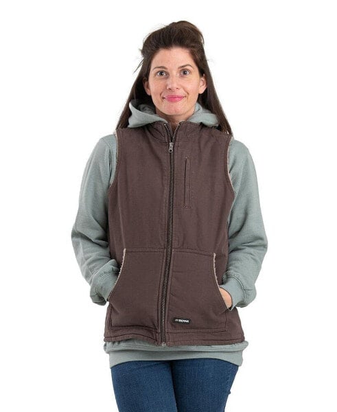 Plus Size Lined Softstone Duck Vest