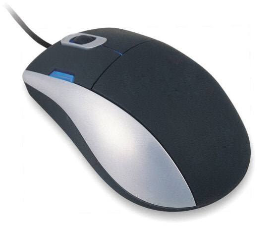 Desktop Silk Mouse - with wire (Bulk) - Ambidextrous - Optical - USB Type-A - 800 DPI - Black