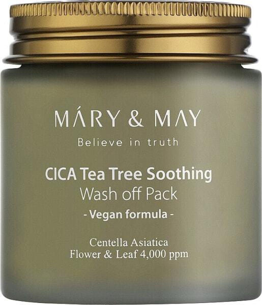 Beruhigende reinigende Gesichtsmaske - Mary & May Cica Tea Tree Soothing Wash Off Pack 30 g