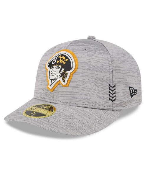 Men's Gray Pittsburgh Pirates 2024 Clubhouse Low Profile 59FIFTY Fitted Hat