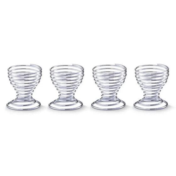 Zeller Eierbecher Set, 4-teilig, chrom