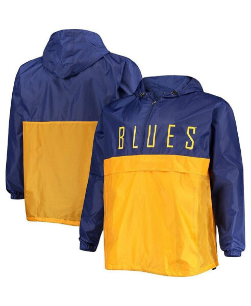 Куртка мужская Profile Blue St. Louis Blues с капюшоном и молнией полурвана