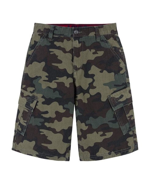 Big Boys Adjustable Waistband Cargo Pocket Shorts