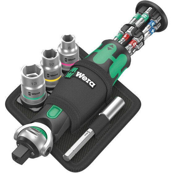 WERA 8009 Zyklop Pocket Set 2 Screwdriver With Bits