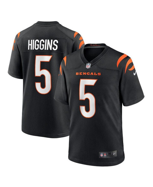 Men's Tee Higgins Black Cincinnati Bengals Game Player Jersey