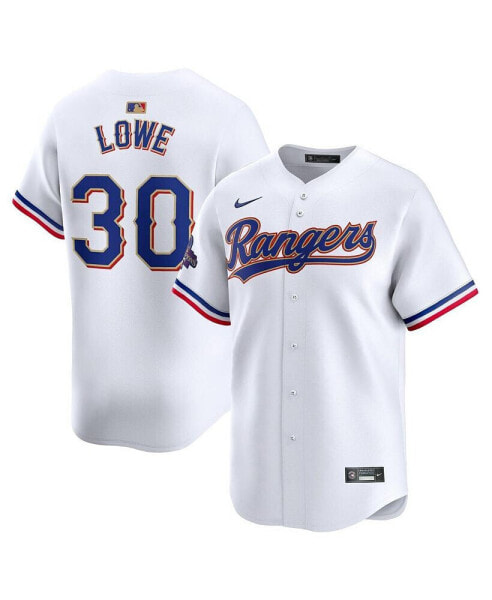 Men's Nathaniel Lowe White Texas Rangers 2024 Gold Collection Limited Player Jersey