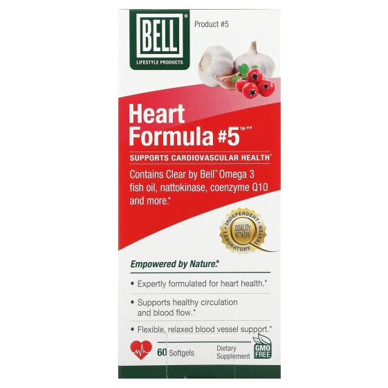 Формула для сердца Heart Formula #5, 60 капсул Bell Lifestyle