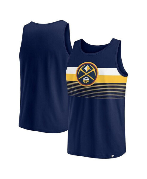 Men's Navy Denver Nuggets Wild Game Tank Top