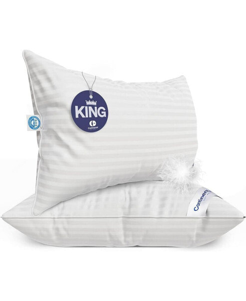 Подушка Continental Bedding Soft Comfort с наполнителем 700 Fill Power - размер King Size набор из 2