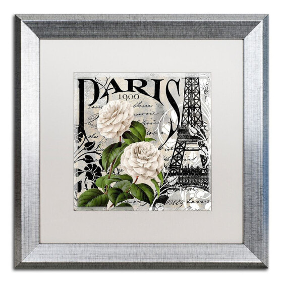 Color Bakery 'Paris Blanc Ii' Matted Framed Art, 16" x 16"