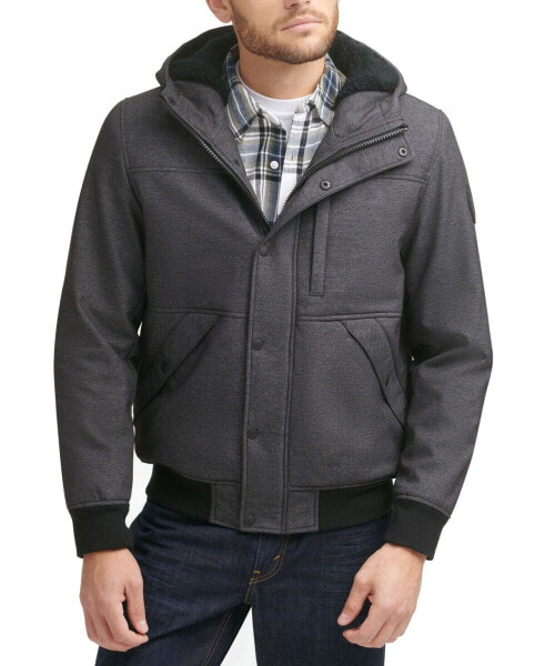 Куртка Софт-шелл Levi's с меховой подкладкой Шерпа серого цвета для мужчин