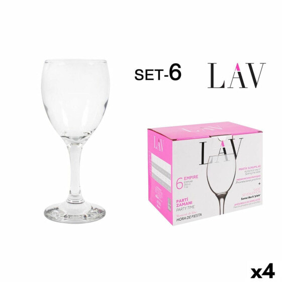 Набор бокалов для вина LAV Белый 200 ml 6 Предметы (4 штук)