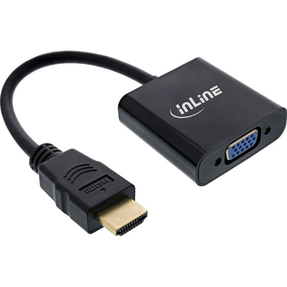 InLine Converter Cable HDMI to VGA - with Audio