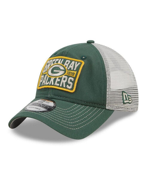 Men's Green, Natural Green Bay Packers Devoted Trucker 9TWENTY Snapback Hat