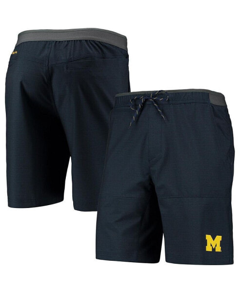 Шорты Columbia мужские с защитой от воды Twisted Creek Navy Michigan Wolverines