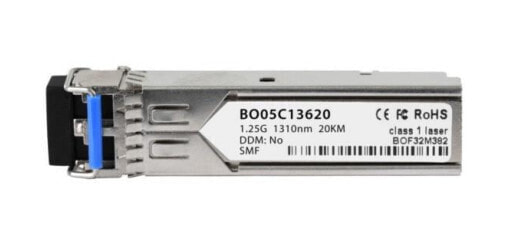 BlueOptics SFP-1G-LX-20KM-PT-BO - Fiber optic - 1250 Mbit/s - SFP - LC - LX - 20000 m