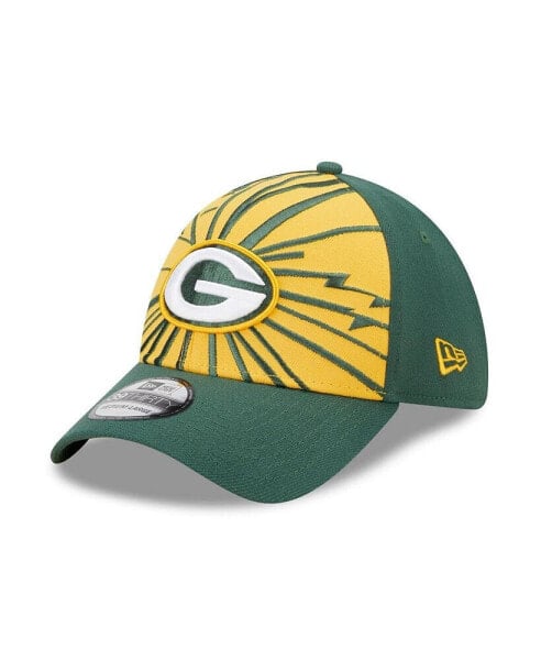 Men's Green, Gold Green Bay Packers Shattered 39THIRTY Flex Hat