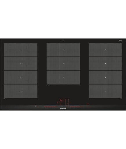 Siemens EX975LXC1E - Black,Stainless steel - Built-in - Zone induction hob - Ceramic - 5 zone(s) - Stainless steel
