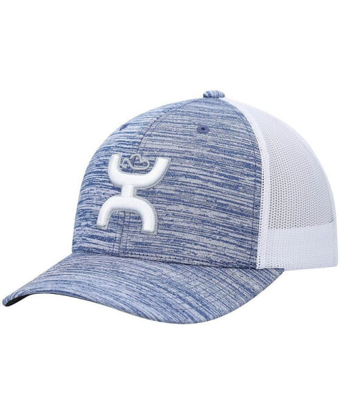 Men's Heather Powder Blue, White Sterling Trucker Snapback Hat