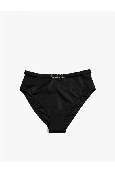 3sak00027bm Siyah 999 Kadın Elastan Swimwear Bikini Alt