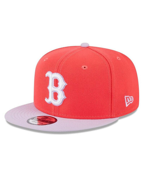 Бейсболка мужская New Era Red, Purple Boston Red Sox Spring Basic Two-Tone 9FIFTY Snapback Hat