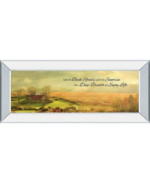 Enjoy Life by Lori Deiter Mirror Framed Print Wall Art, 18" x 42"