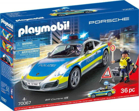 Игровой набор с фигуркой Porsche 911 Carrera 4S Polizei 70067 от Playmobil