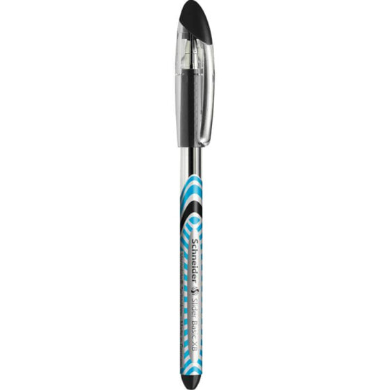 Schneider Schreibgeräte Slider Basic XB - Black,Blue,Transparent - Black - Stick ballpoint pen - Extra Bold - Rubber - Stainless steel