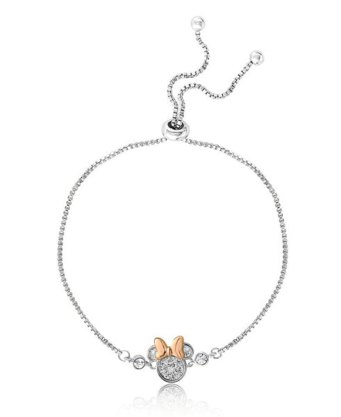Minnie Mouse Glitter Crystal Lariat Bracelet