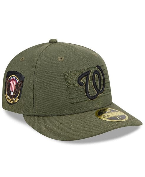 Men's Green Washington Nationals 2023 Armed Forces Day Low Profile 59FIFTY Fitted Hat