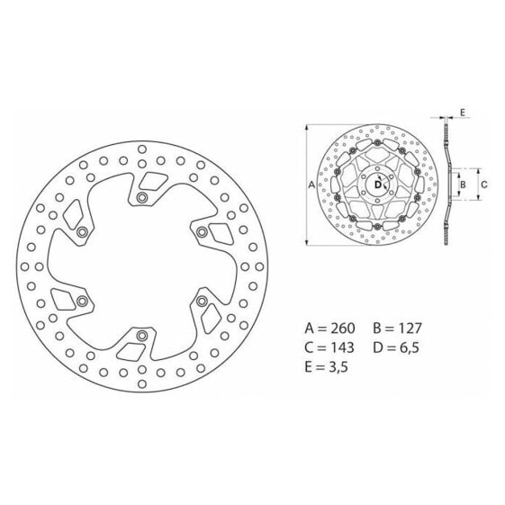 BREMBO 68B407B8 Disc Brake