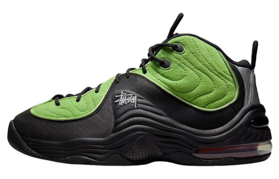 Stussy x Nike Air Max Penny 2 联名款 减震防滑耐磨 低帮 复古篮球鞋 男女同款 绿黑 / Кроссовки Nike Air Max DX6933-300
