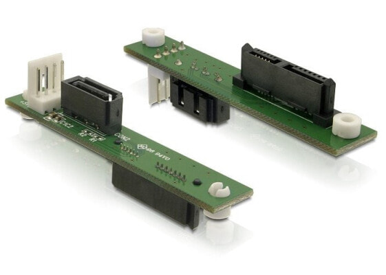 Delock Adapter SATA Slimline > SATA, SATA 7-pin, SATA 7-pin + Molex (4-pin)