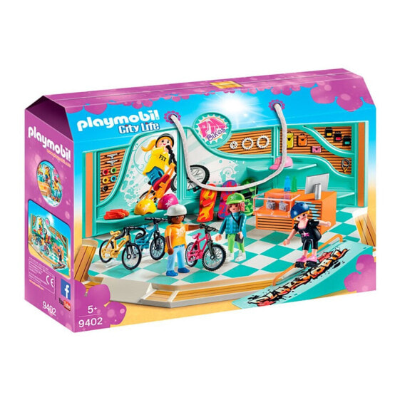 Игровой набор фигурок Playmobil Магазин скейтбордов и велосипедов