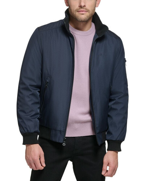 Men's Classic Zip-Front Ripstop Bomber Jacket