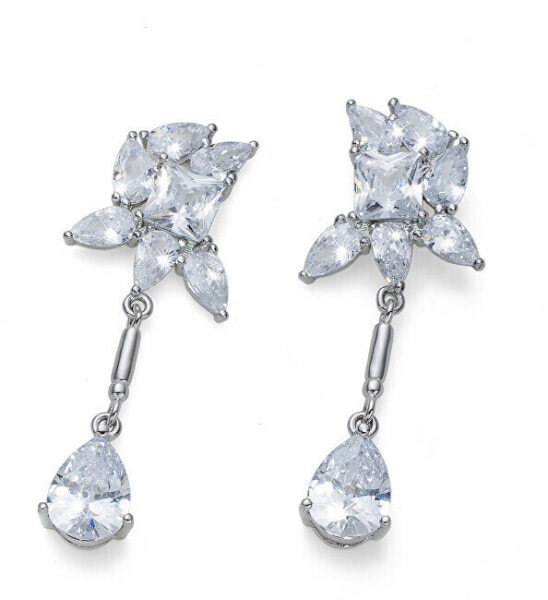 Charming earrings with cubic zirconia Bacchus 23064