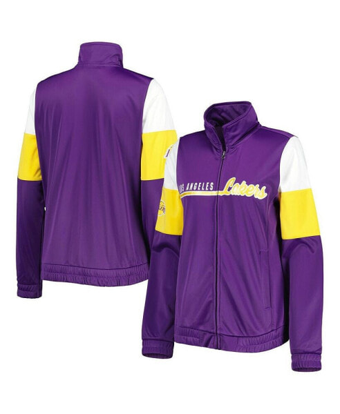 Women's Purple Los Angeles Lakers Change Up Full-Zip Track Jacket