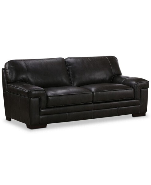 Myars 91" Leather Sofa, Created for Macy's