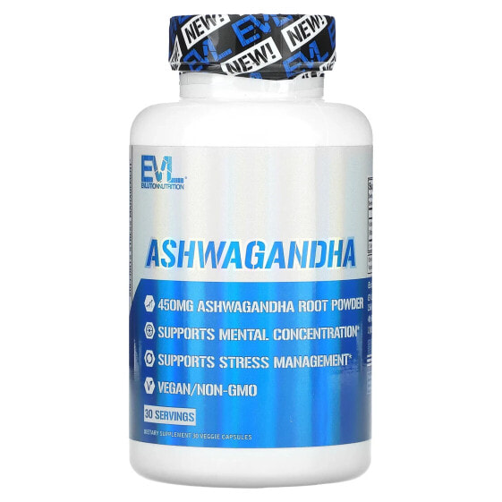 Ashwagandha, 450 mg, 30 Veggie Capsules