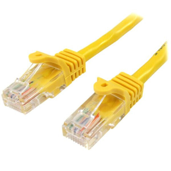 StarTech.com Cat5e Ethernet Patch Cable with Snagless RJ45 Connectors - 7 m - Yellow - 7 m - Cat5e - U/UTP (UTP) - RJ-45 - RJ-45
