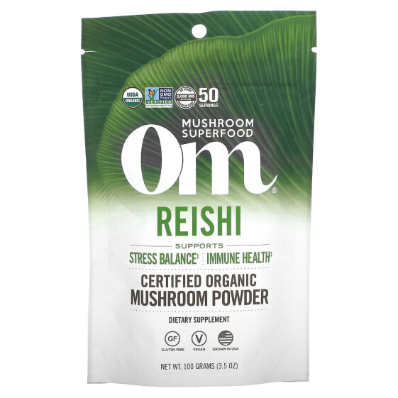 Порошок грибной органический Om Mushrooms Reishi 100 г