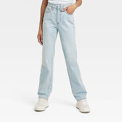 Women's High-Rise 90's Straight Jeans - Universal Thread Vintage Light Wash 00