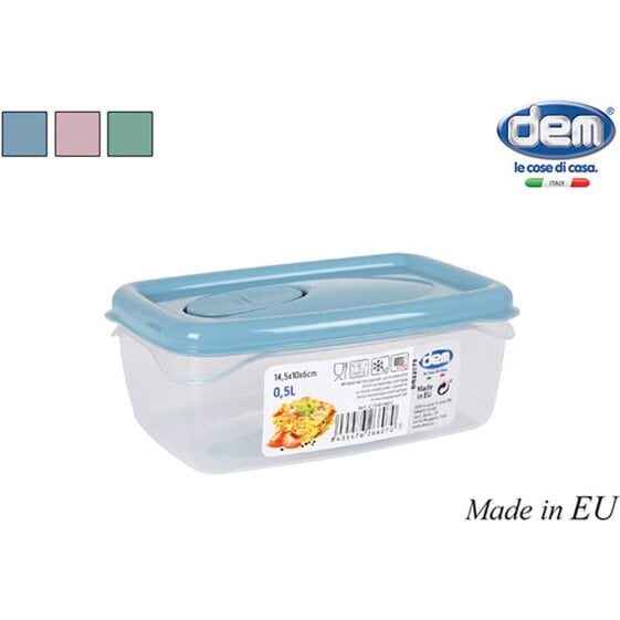 DEM Lunch Box 0.5L Hermetic Rectangular Microwave