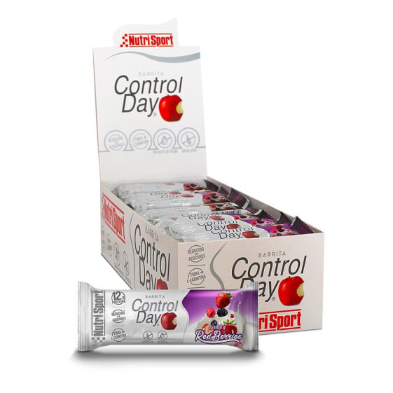 NUTRISPORT Control Day 44g Red Berries Protein Bars Box 28 Units