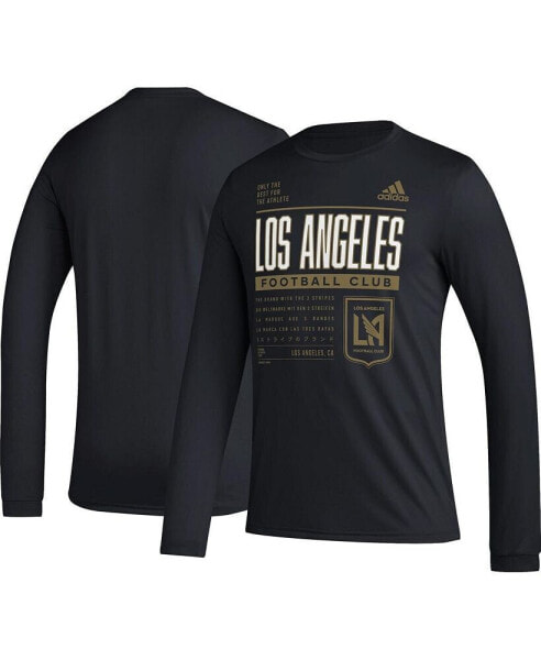 Men's Black LAFC Club DNA Long Sleeve AEROREADY T-shirt