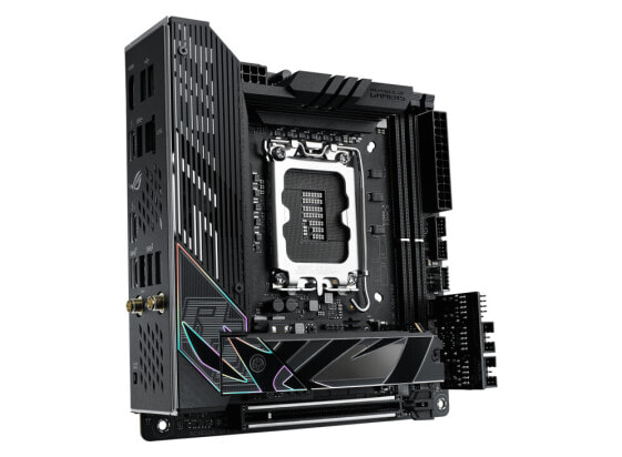 ASUS ROG STRIX Z790-I GAMING WIFI - AMD - LGA 1700 - Intel® Celeron® - Intel® Core™ i3 - Intel® Core™ i5 - Intel® Core™ i7 - Intel® Core™ i9,... - LGA 1700 - DDR5-SDRAM - 64 GB