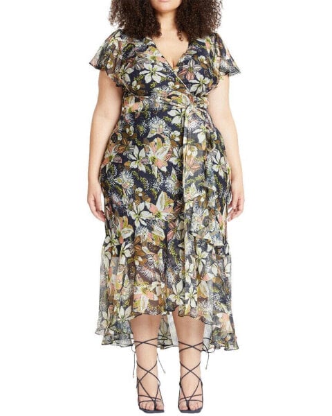 Tanya Taylor Blaire Silk & Linen-Blend Midi Dress Women's