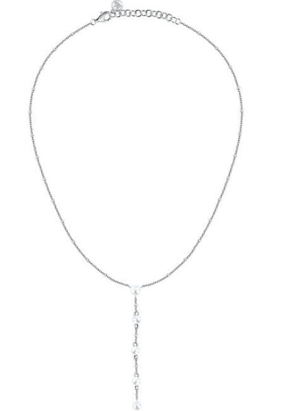 Charming silver necklace Perla SAWM02