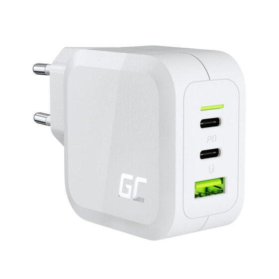 Green Cell 2x USB-C 1x USB-A 65W GuN biala