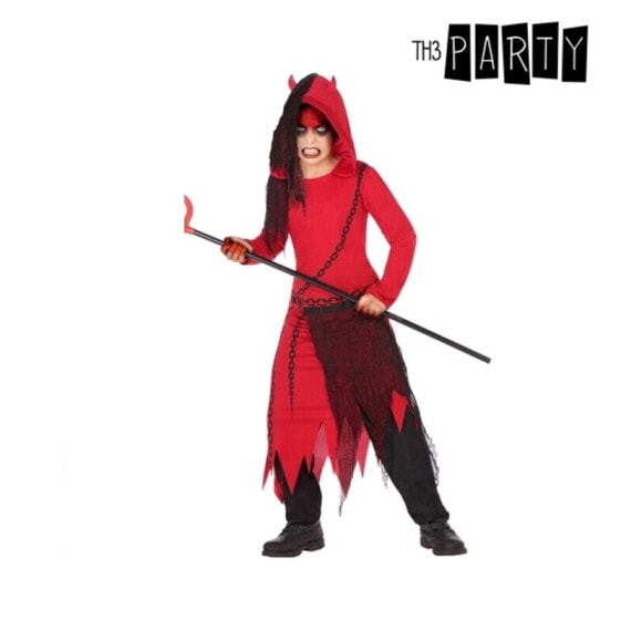 Маскарадные костюмы для детей Демон Красный Чёрный 4 pcs